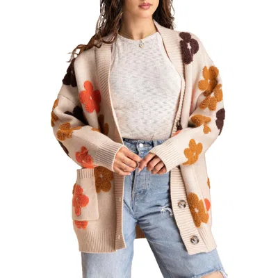 SAACHI SAACHI FLORAL BUTTONED CARDIGAN