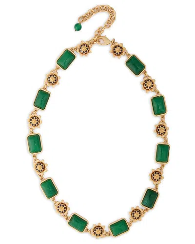 SAACHI SAACHI FLORAL GEMSTONE NECKLACE