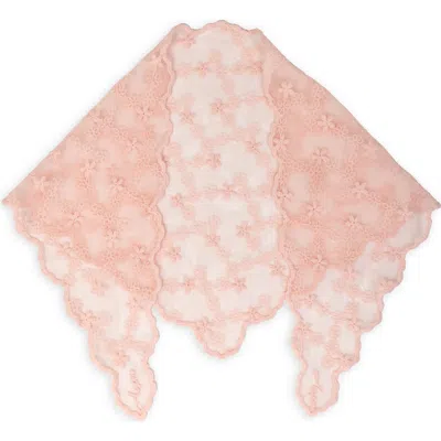 Saachi Floral Lace Bandana In Pink