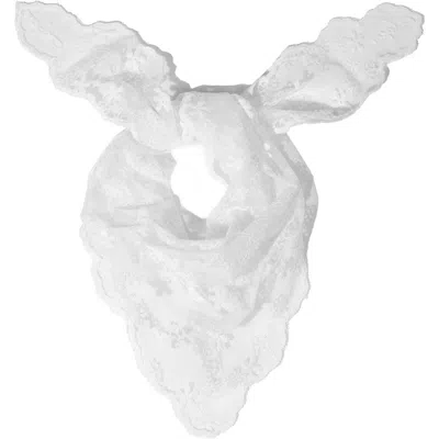 Saachi Floral Lace Bandana In White