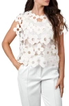 Saachi Floral Lace Vest In White