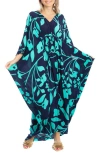 SAACHI SAACHI FLORAL MOTIF MAXI KAFTAN