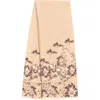 Saachi Floral Pattern Reversible Scarf In Brown