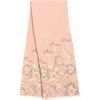 Saachi Floral Pattern Reversible Scarf In Pink