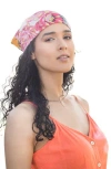 Saachi Floral Print Scarf In Pink