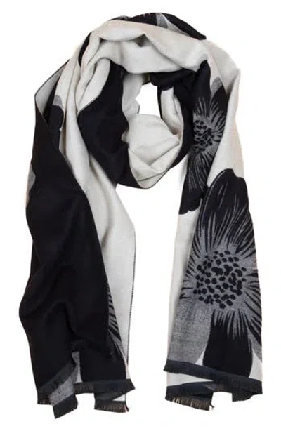SAACHI SAACHI FLORAL REVERSIBLE SCARF