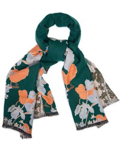 SAACHI SAACHI FLORAL REVERSIBLE SCARF