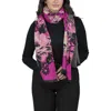 Saachi Floral Reversible Scarf In Pink