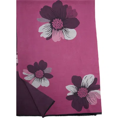 Saachi Floral Reversible Scarf In Yellow