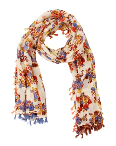 SAACHI SAACHI FLORAL TASSEL WRAP
