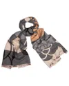 Saachi Fresh Floral Reversible Scarf In Brown