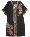 Saachi Garden Kimono In Black