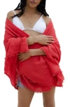 Saachi Gauze Cotton Scarf In Gray