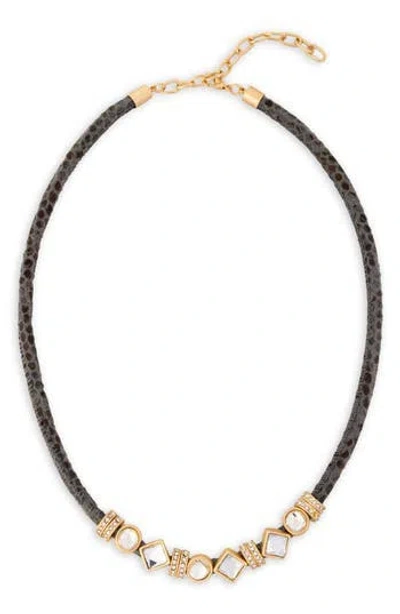 Saachi Glam Accent Collar Necklace In Gold