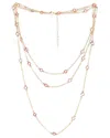 Saachi Glass 3-layer Necklace In Gold