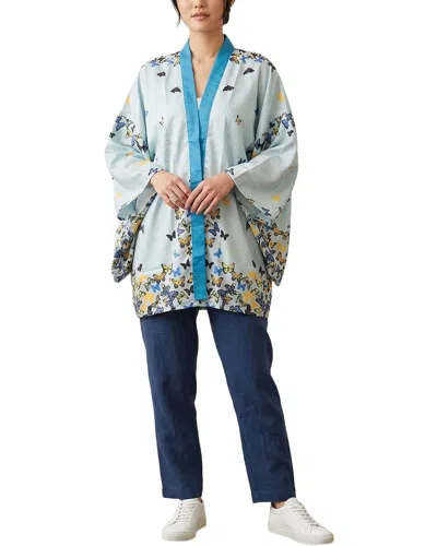 Saachi Graphic Garden Kimono In Multi