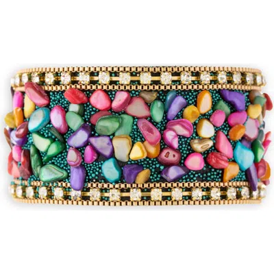 Saachi Gravel Beaded Bracelet In Multi