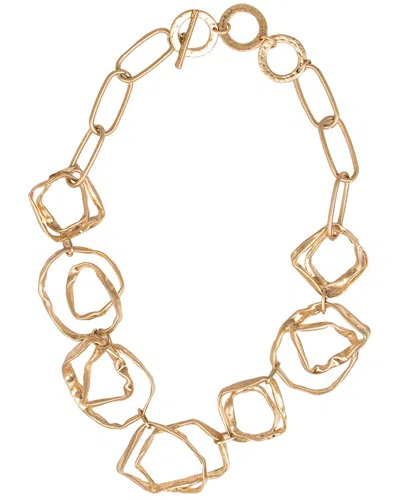 Saachi Hand Hewn Necklace In Gold