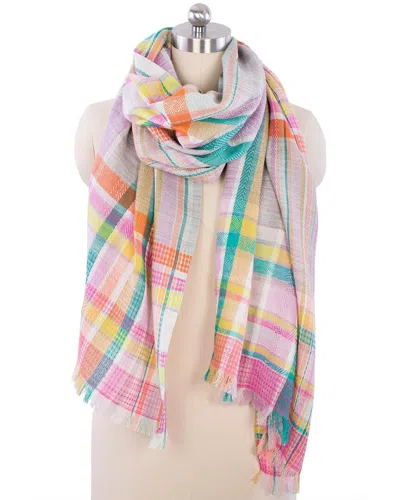 Saachi Happy Plaid Wool-blend Scarf In Multi