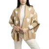 Saachi Heart Open Front Cardigan In Beige