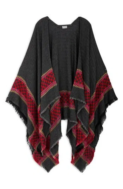 SAACHI SAACHI HERRINGBONE PLAID KIMONO
