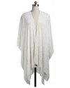 Saachi Honeymoon Velvet Ruana In White