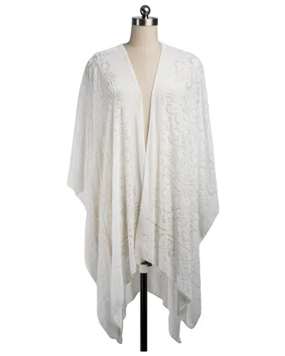 Saachi Honeymoon Velvet Ruana In White