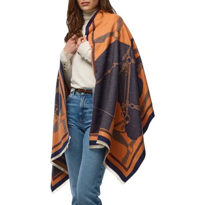 Saachi Horse Lover Reversible Print Scarf In Multi