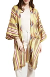 Saachi Ikat Stripe Cardigan In Brown