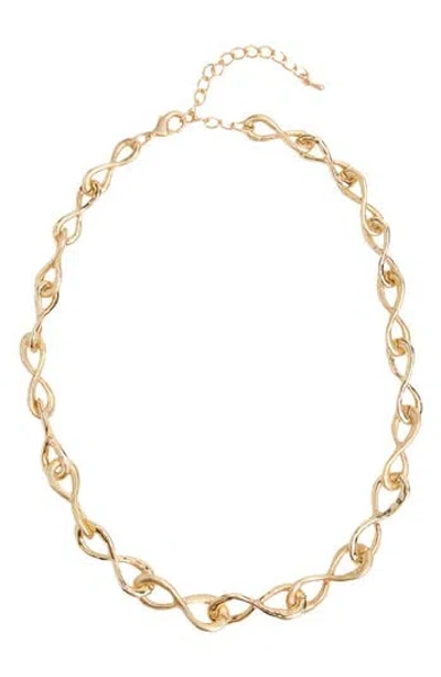 Saachi Infinity Link Collar Necklace In Gold