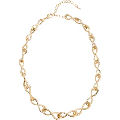 Saachi Infinity Link Collar Necklace In Gold
