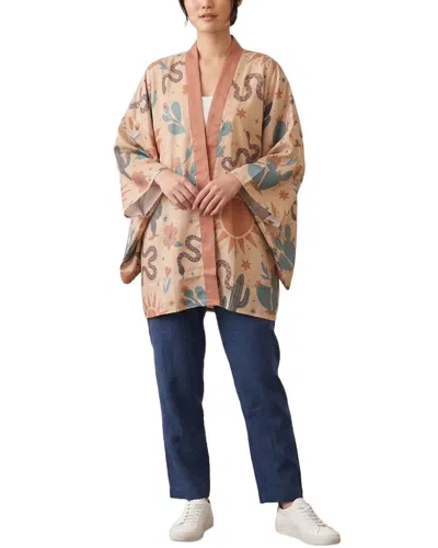 Saachi Kalahari Short Kimono In Brown