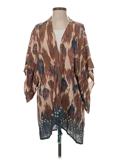 Pre-owned Saachi Kimono In Tan