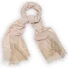 Saachi Lace Embellished Scarf In Brown