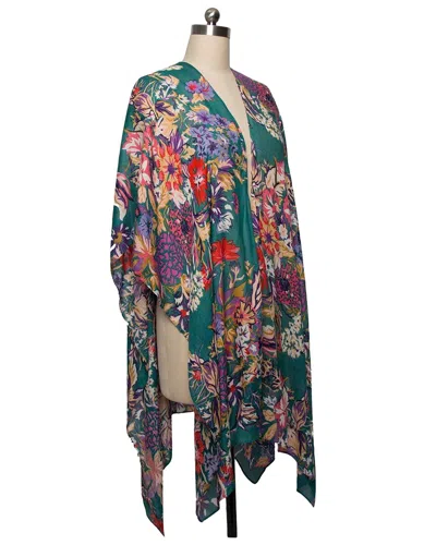Saachi Lasdon Floral Kimono In Blue