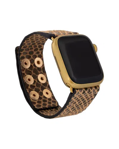 Saachi Leather Apple Watch Band In Brown