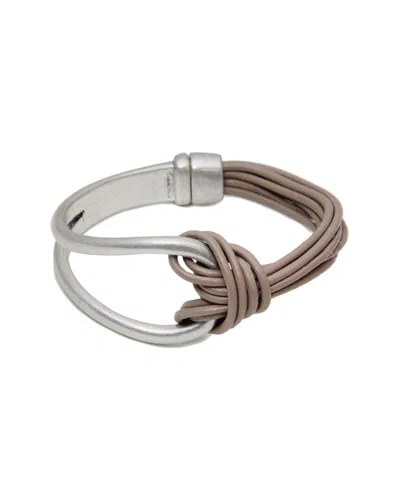 SAACHI SAACHI LEATHER KNOTTED BRACELET