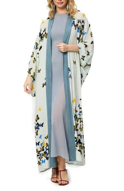 Saachi Longline Duster In Blue