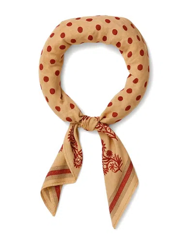 Saachi Marigold Print Bandana In Brown