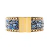 Saachi Men's Gravel Beaded Blue Bracelet In Blue