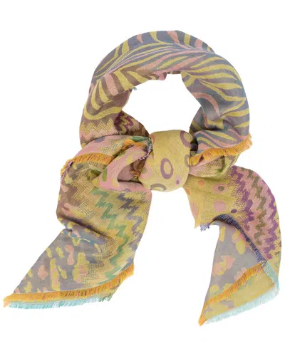 Saachi Mixed Animal Print Scarf In Multi