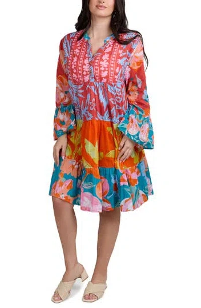 Saachi Mixed Floral Tunic Dress