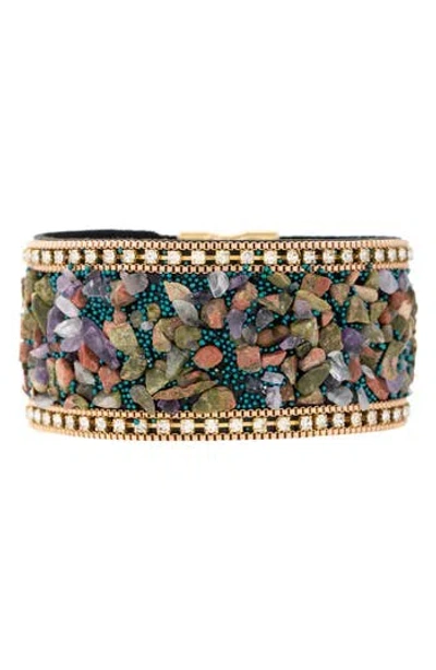 Saachi Mixed Media Cuff Bracelet