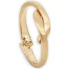 Saachi Modern Knot Bangle Bracelet In Gold