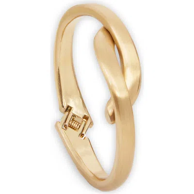 Saachi Modern Knot Bangle Bracelet In Gold