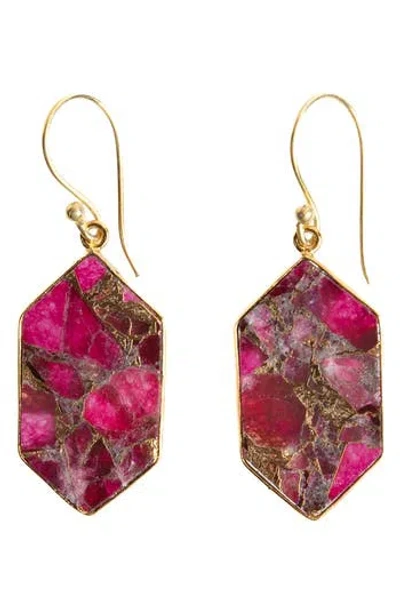 Saachi Mosaic Geometric Drop Earrings