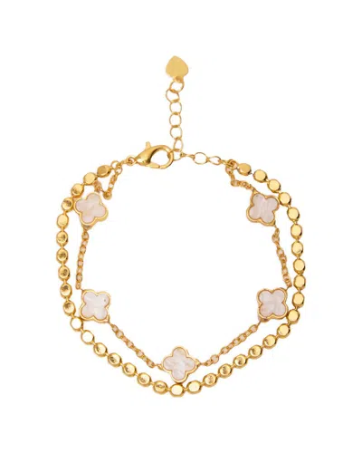 SAACHI SAACHI MULTI CLOVER CHARM BRACELET