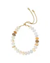 Saachi Multicolor Beaded Bracelet In Gray