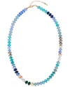 Saachi Multicolor Beaded Necklace In Blue