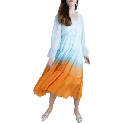 Saachi Ombré Cover-up Dress In Multi